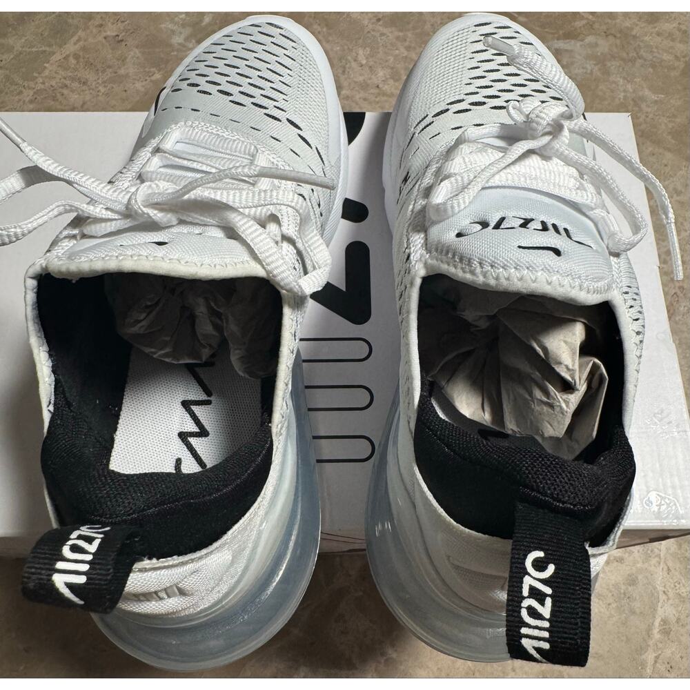 Nike Air Max 270 White Black Women's Size 8 Sneaker AH6789-100 Brand New NIB - Picture 8 of 12